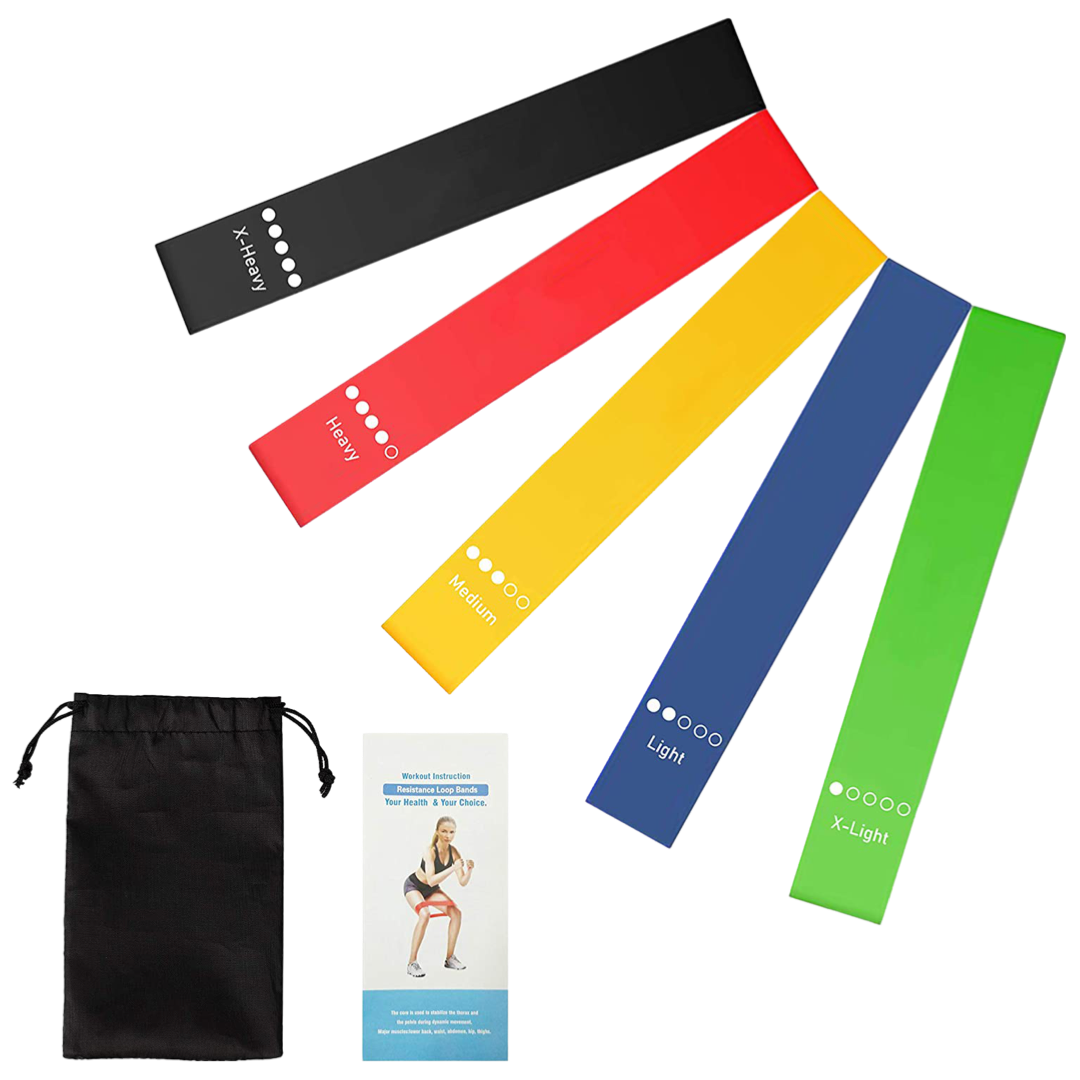 Motv8 5 Piece Resistance Band Kit